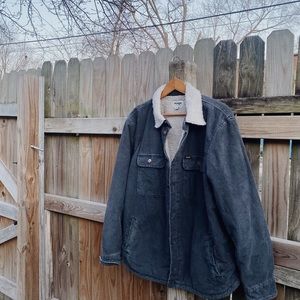 New Fleece-lined Navy Corduroy Wrangler Shacket